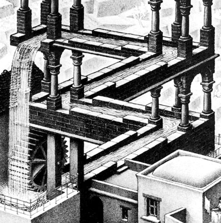 A Perpetual Motion Machine 
by M.C. Escher