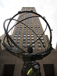 Atlas holding up the world